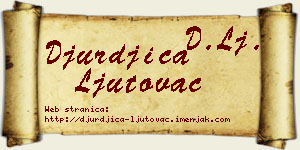 Đurđica Ljutovac vizit kartica